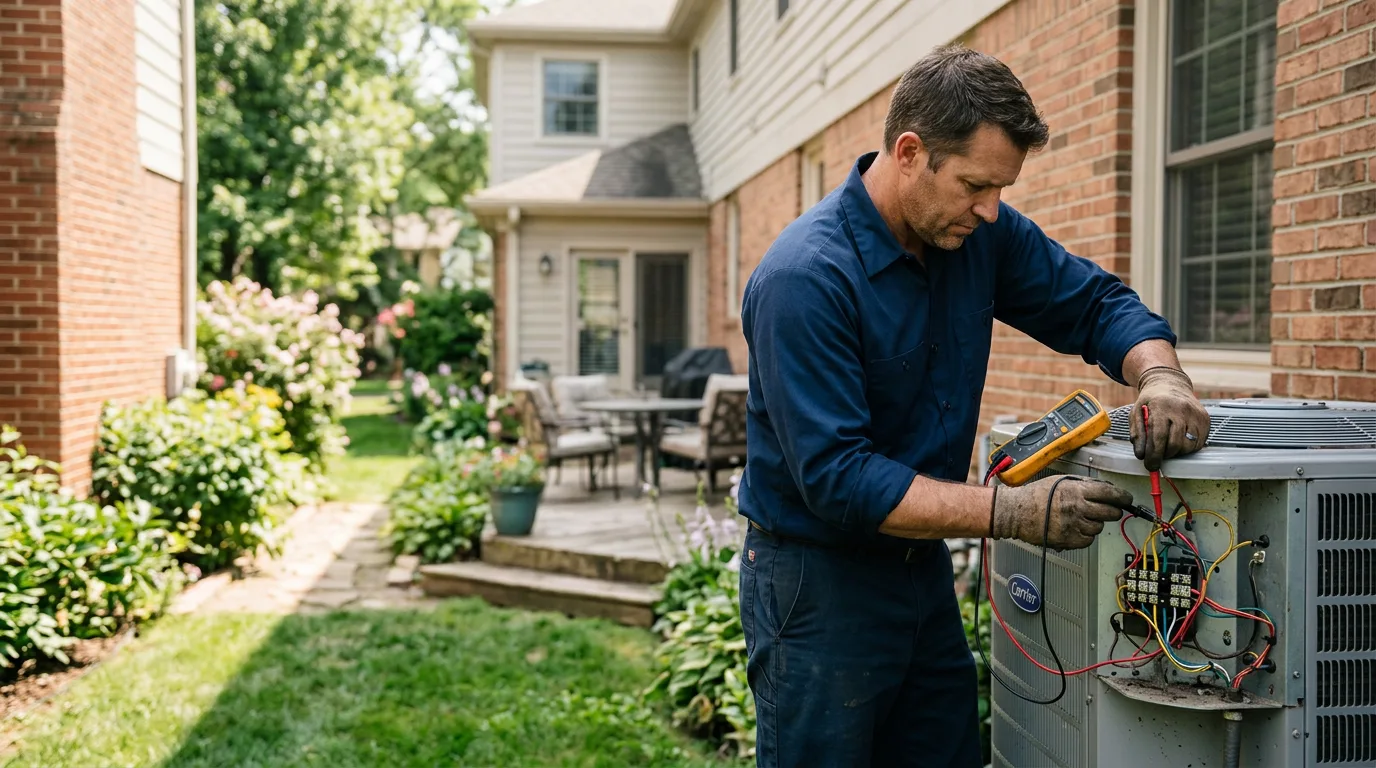 HVAC technician working near West Hyannisport, MA